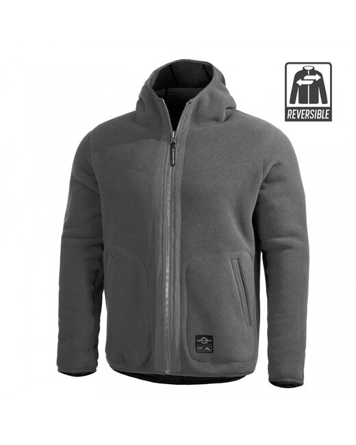 Pentagon Ianos Sherpa Διπλής Όψης Fleece Μπουφάν ανδρικό, μαύρο/γκρι