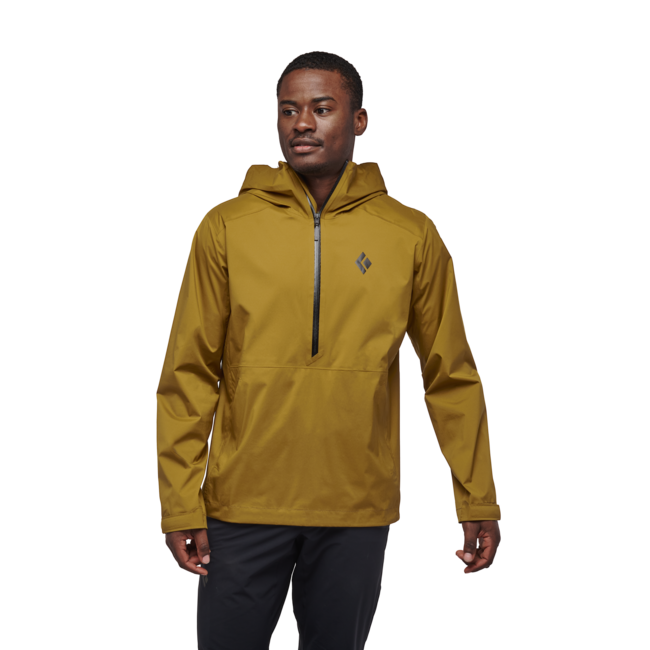 Black Diamond Stormline Stretch Anorak αδιάβροχο μπουφάν ανδρικό, dark curry