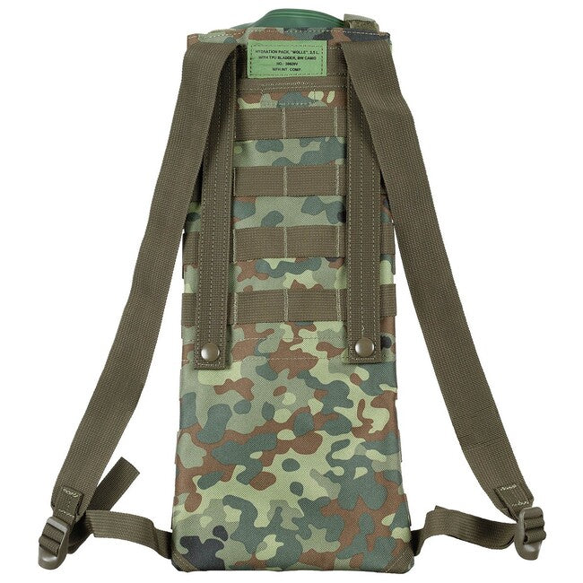 MFH MOLLE Σακίδιο Ενυδάτωσης με TPU Σωλήνα, 2,5 L, BW camo