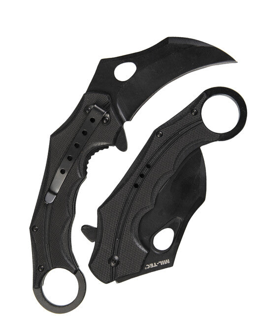 Mil-Tec KARAMBIT Αναδιπλούμενο Μαχαίρι G10, Μαύρο