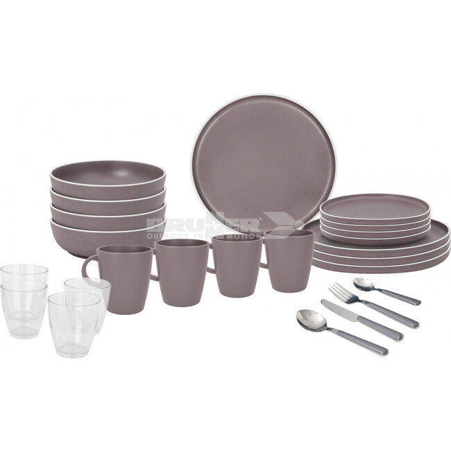 Brunner Dolomit σετ κατασκηνωτικού σερβιρίσματος All Inclusive, μωβ