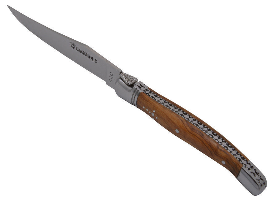 Laguiole DUB101 Μαχαίρι Steak, λάμα 11,5 cm, ατσάλι 420, λαβή ξύλο ελιάς