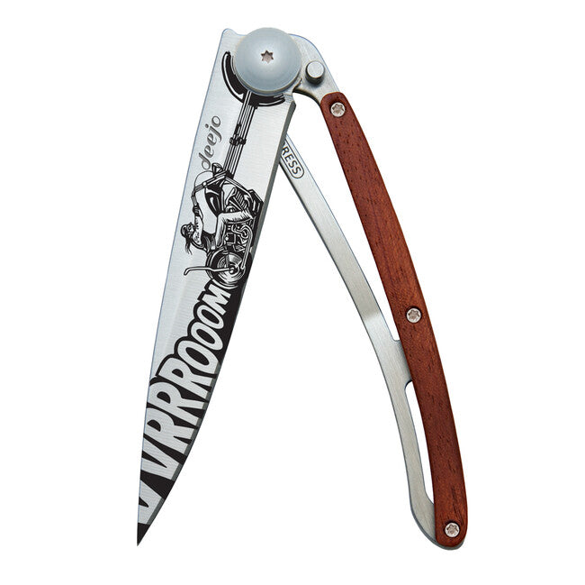 Deejo Tattoo Biker Vroom Αναδιπλούμενο Μαχαίρι, Coralwood
