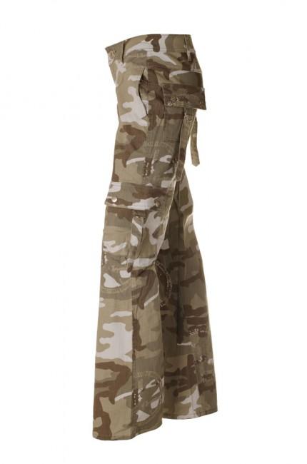 O&T Olivia Παντελόνι Γυναικείο, Camo Ανοιχτό Καφέ