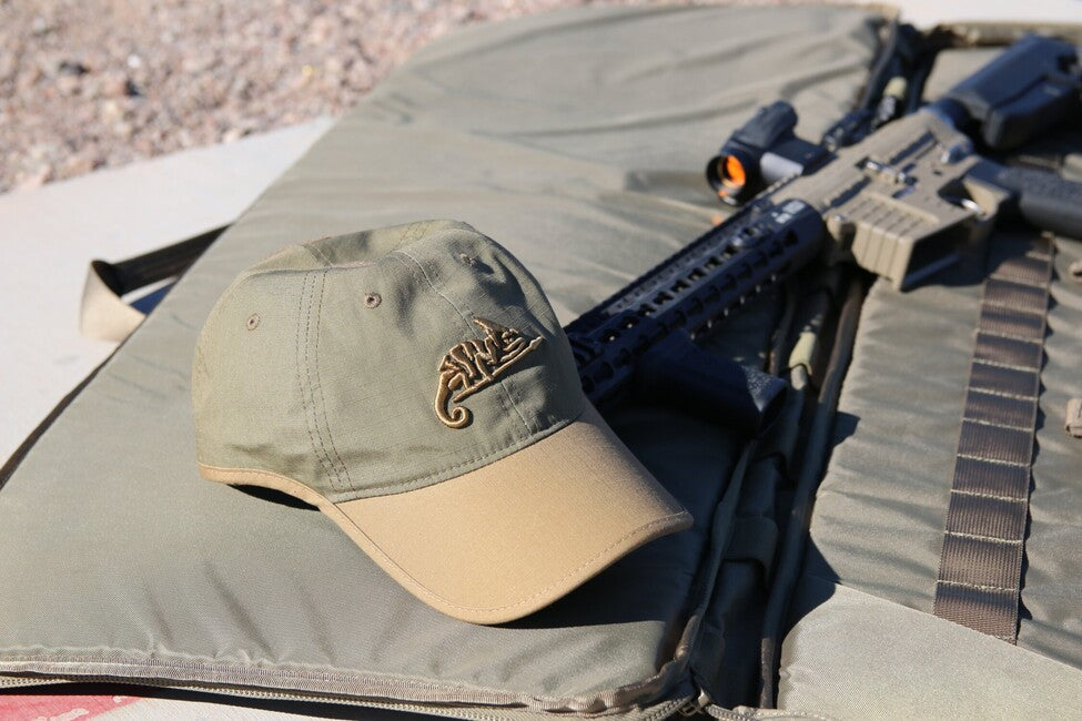 Helikon-Tex Καπέλο PolyCotton Ripstop με λογότυπο, Coyote / Olive Green