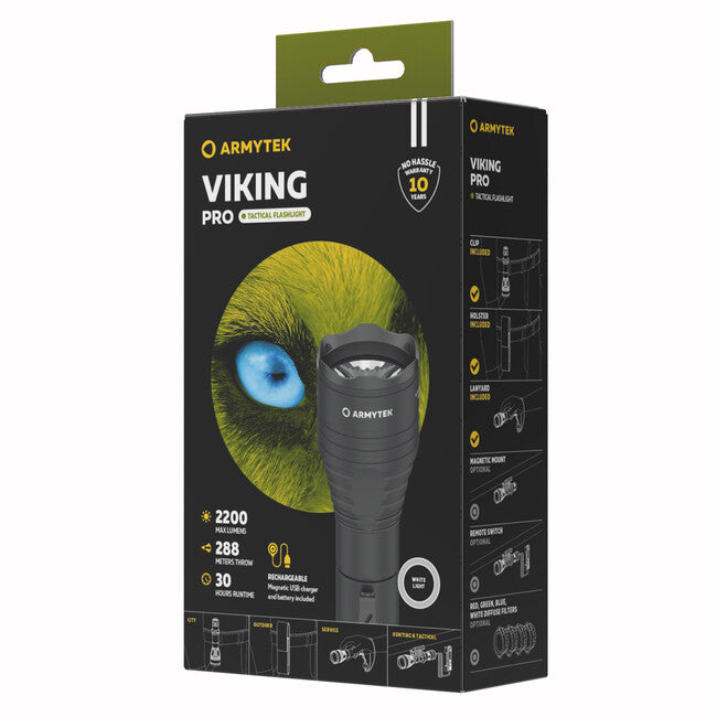 ArmyTek Viking Pro Φακός Τσέπης White LED Τροφοδοσία Μπαταρίας 2050 lm, 136 g