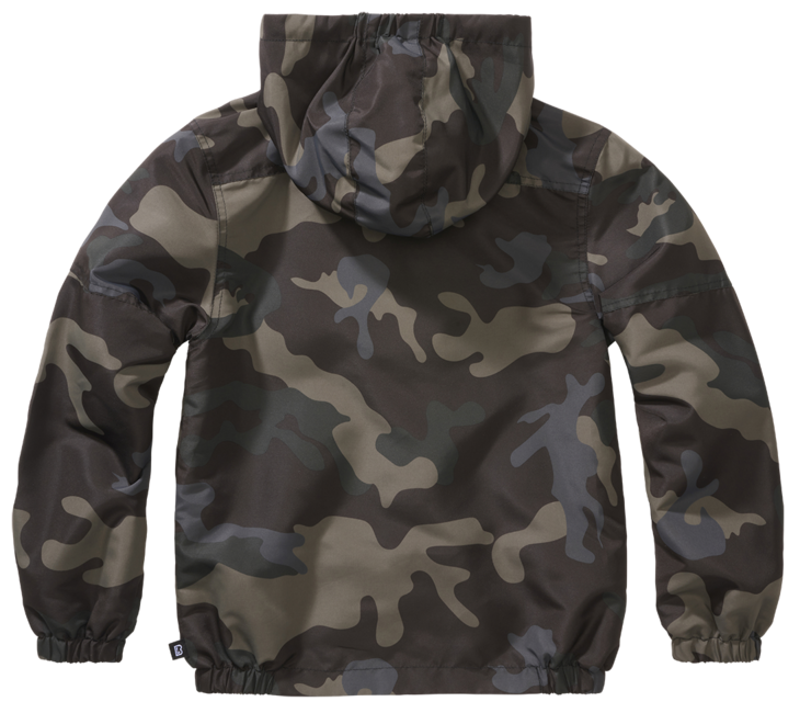Brandit Summer Frontzip Windbreaker Μπουφάν Παιδική, darkcamo