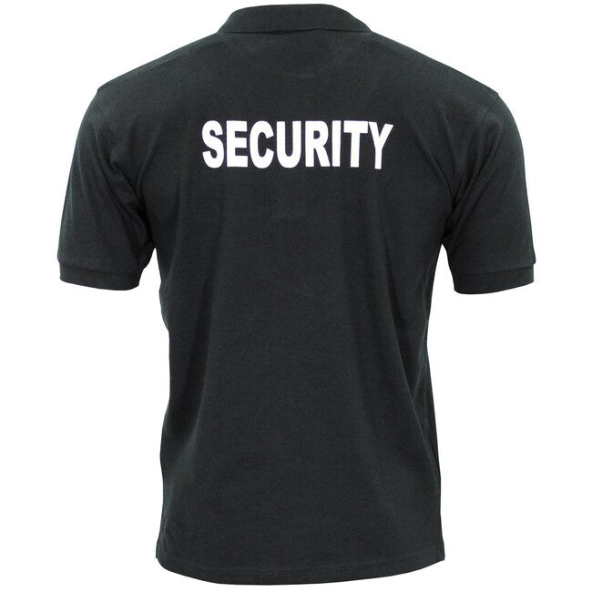 MFH Security Πολό Μπλουζάκι με Κοντό Μανίκι, Μαύρο