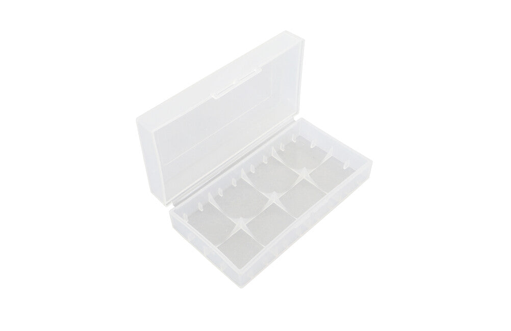 BasicNature Θήκη Μπαταρίας για 2 x 18650 Μπαταρίες, Διάφανη