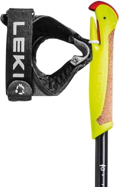 LEKI XTA 6.5 Vario Jr. Μπατόν Σκι, μαύρο-λευκό-νέον κίτρινο, 125 - 145 cm