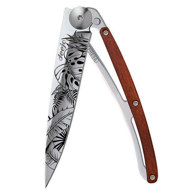 Deejo Tattoo Mirror Μαχαίρι Πτυσσόμενο Coralwood Jungle