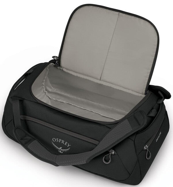 OSPREY DAYLITE DUFFEL 30 τσάντα ταξιδίου, μαύρη