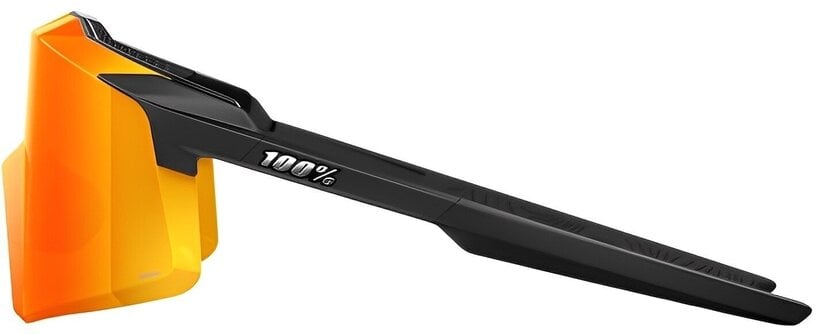 100% Aerocraft Γυαλιά Ηλίου Soft Tact Black, HiPER Red Multilayer Mirror