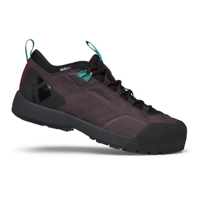 Black Diamond Mission Low Waterproof Approach δερμάτινα παπούτσια γυναικεία, mulberry-black