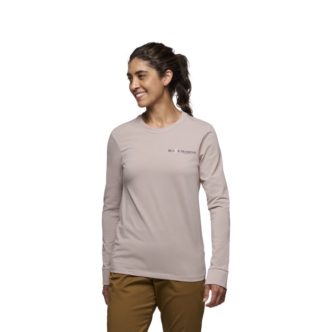Black Diamond Heritage Wordmark Μακρυμάνικο Μπλουζάκι γυναικείο, pale mauve