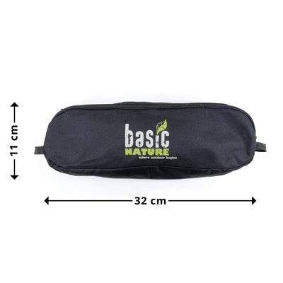 BasicNature Ultralight Low Rest Καρέκλα Camping, Μαύρο