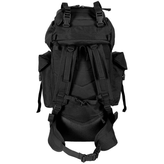 MFH MOLLE σακίδιο πλάτης 65L, αλουμινένια ράβδος, μαύρο