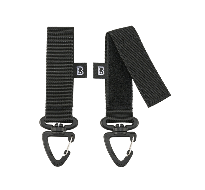 Brandit MOLLE Καραμπίνερ 2 pack, μαύρο