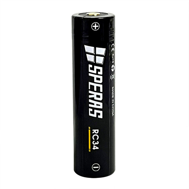 Speras RC34 Επαναφορτιζόμενος Φακός Λιθίου 18650 3400mAh