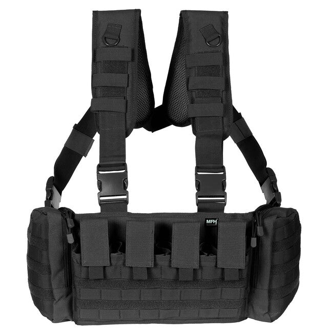 MFH Professional Chest Rig Mission αμάνικο γιλέκο τακτικό, μαύρο