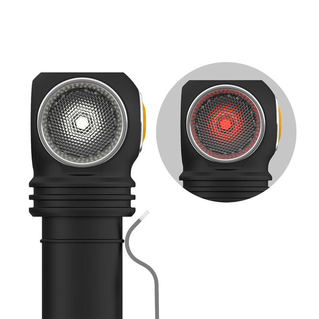 ArmyTek Wizard C2 WR κεφαλόφωτο LED με μαγνητικό στήριγμα τροφοδοσία από συσσωρευτή 1100 lm 3 h 65 g, Λευκό & Κόκκινο