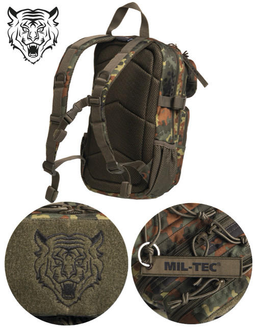 Mil-Tec Σακίδιο πλάτης US Assault Παιδικό Flecktarn, 14L