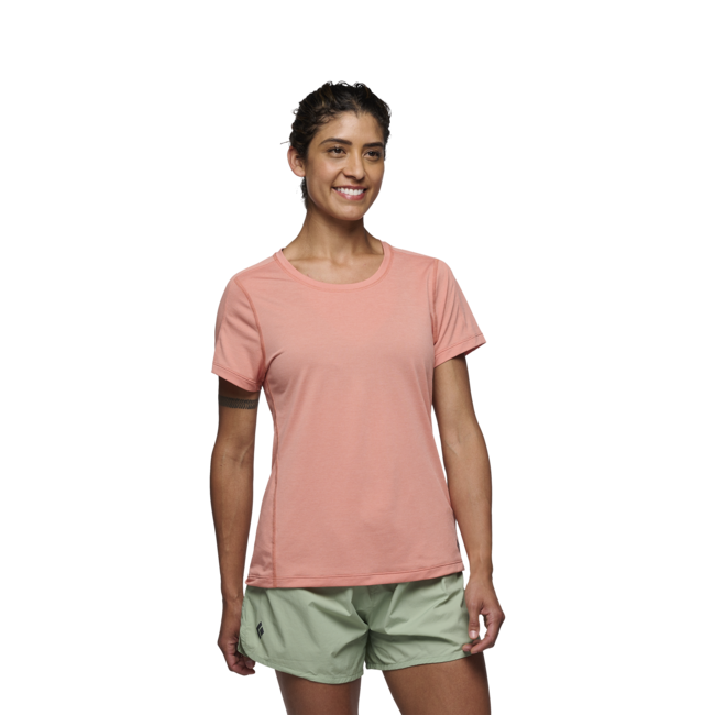 Black Diamond Lightwire Tech Μπλουζάκι Γυναικείο με Κοντό Μανίκι, himalayan salt