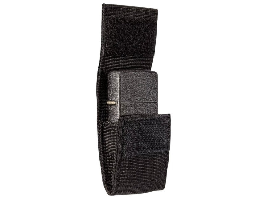 Zippo Black Crackle Σετ Τακτική Θήκη + Αναπτήρας, Μαύρο