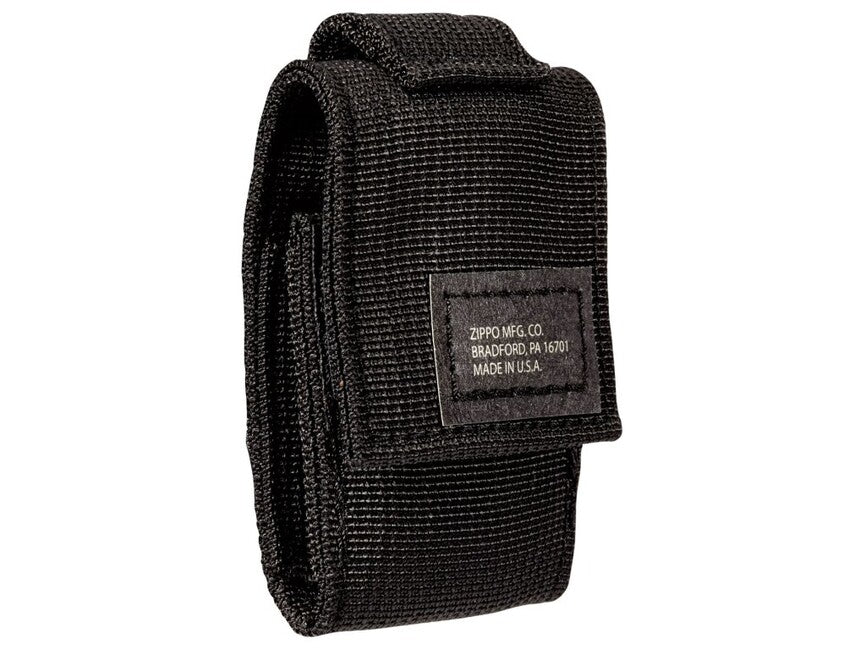 Zippo Black Crackle Σετ Τακτική Θήκη + Αναπτήρας, Μαύρο