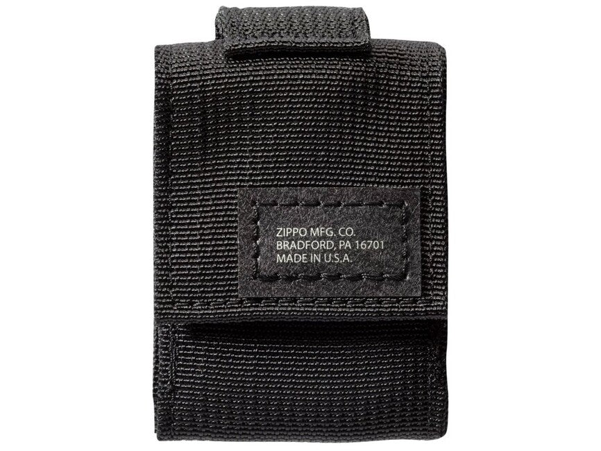 Zippo Black Crackle Σετ Τακτική Θήκη + Αναπτήρας, Μαύρο