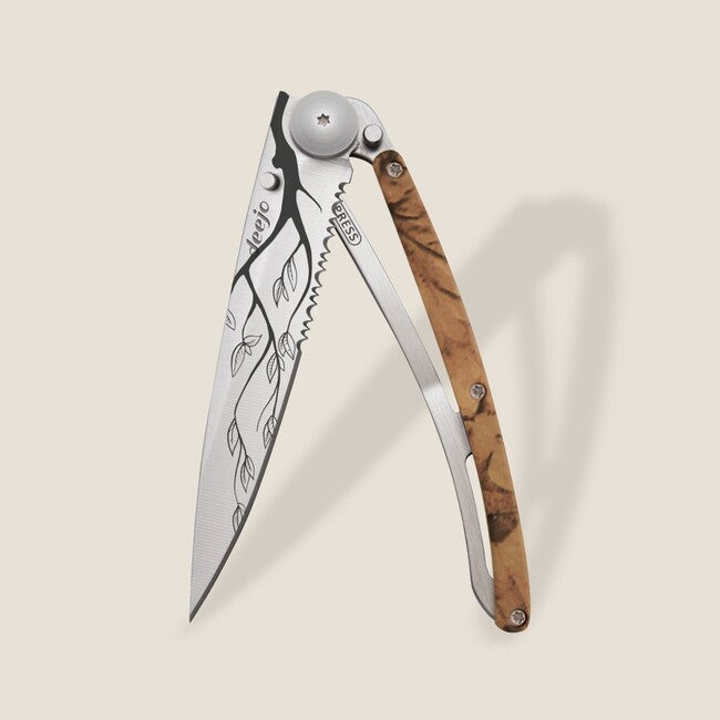 Deejo Tattoo Μαχαίρι Αναδιπλούμενο με Serration, brown camo Tree