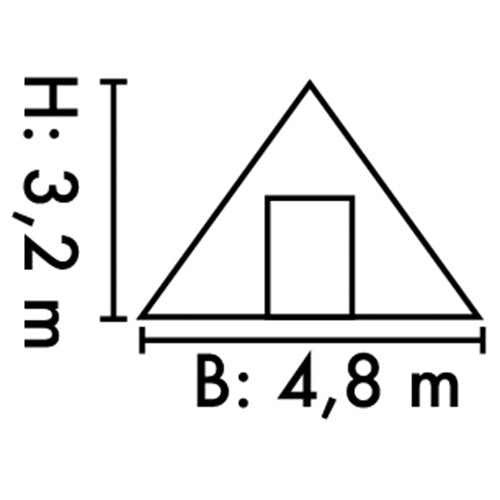 Mil-Tec PE Στρατιωτική Σκηνή 10x4,8 m, λαδί