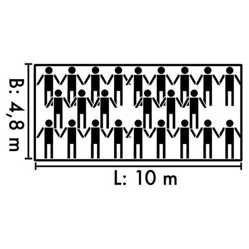Mil-Tec PE Στρατιωτική Σκηνή 10x4,8 m, λαδί