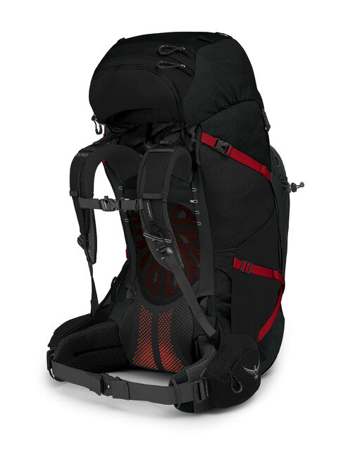 OSPREY AETHER PLUS 85 σακίδιο πλάτης για trekking, μαύρο