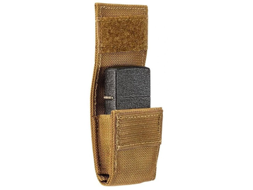 Zippo Black Crackle σετ τακτική θήκη + αναπτήρας, καφέ