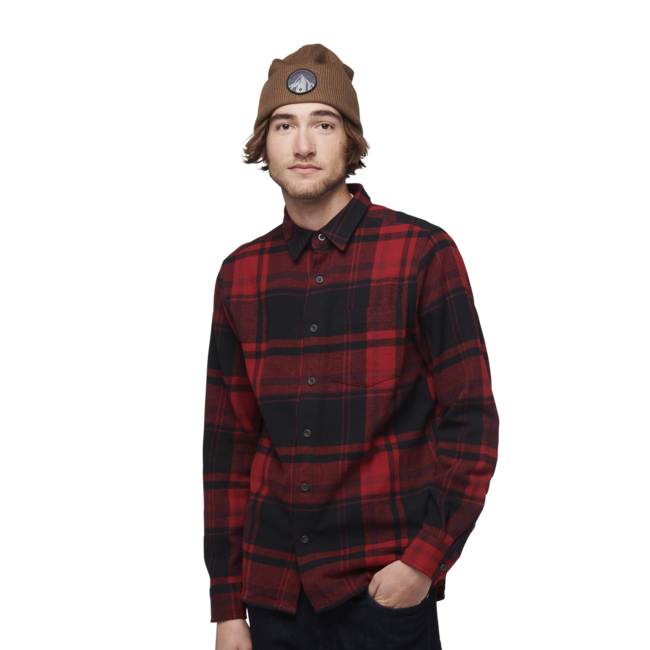 Black Diamond Project Flannel Φανελένιο Πουκάμισο ανδρικό, red rock-black plaid