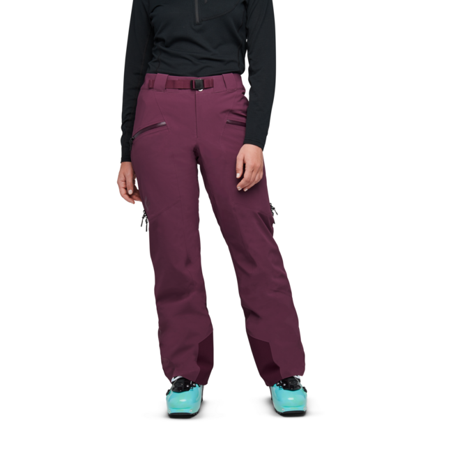 Black Diamond Recon Stretch Insulated παντελόνι γυναικείο, blackberry