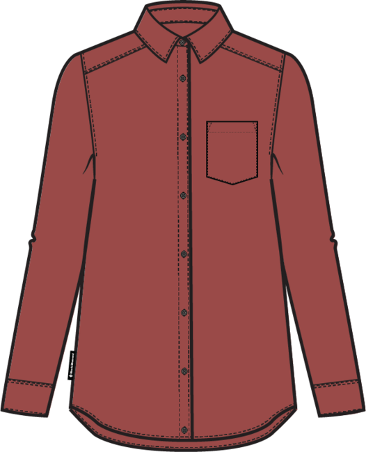 Black Diamond Project Heavy Flannel φλανέλα μπλούζα γυναικεία, κόκκινο rock