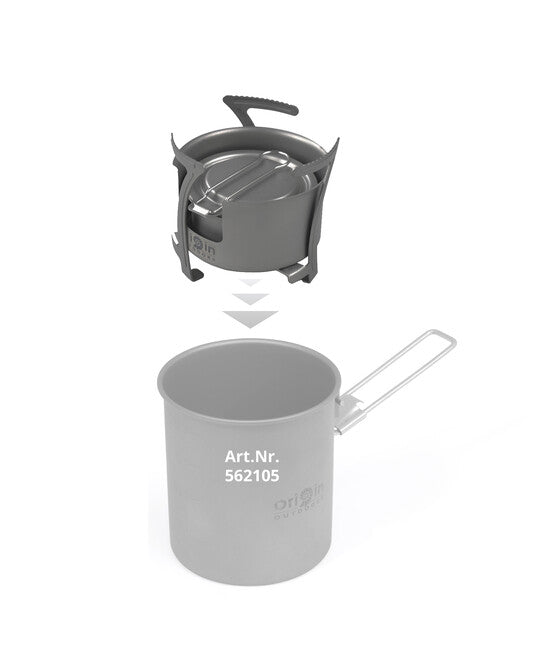 Origin Outdoors Stove Combo titανικό συνδυασμένο μαγειρικό σκεύος