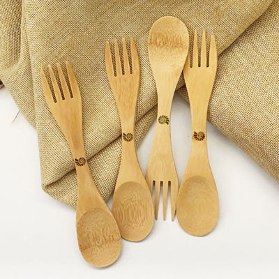 Origin Outdoors Bamboo Πιρούνι με Κουτάλι