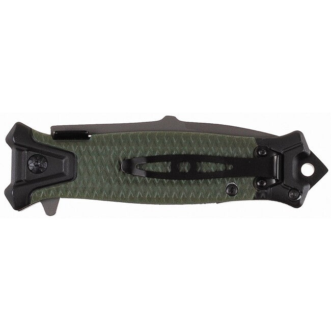 Fox Outdoor Jack Μαχαίρι Ενός Χεριού Snake, OD πράσινο, μεταλλική λαβή
