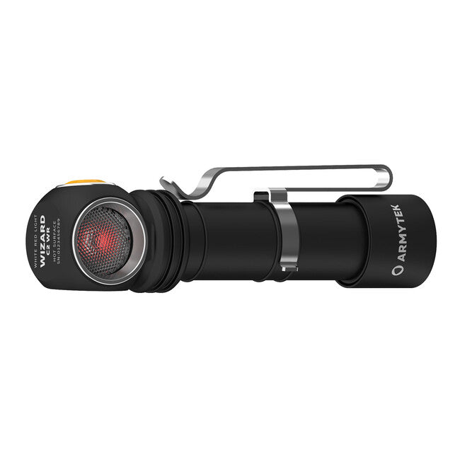 ArmyTek Wizard C2 WR κεφαλόφωτο LED με μαγνητικό στήριγμα τροφοδοσία από συσσωρευτή 1100 lm 3 h 65 g, Λευκό & Κόκκινο