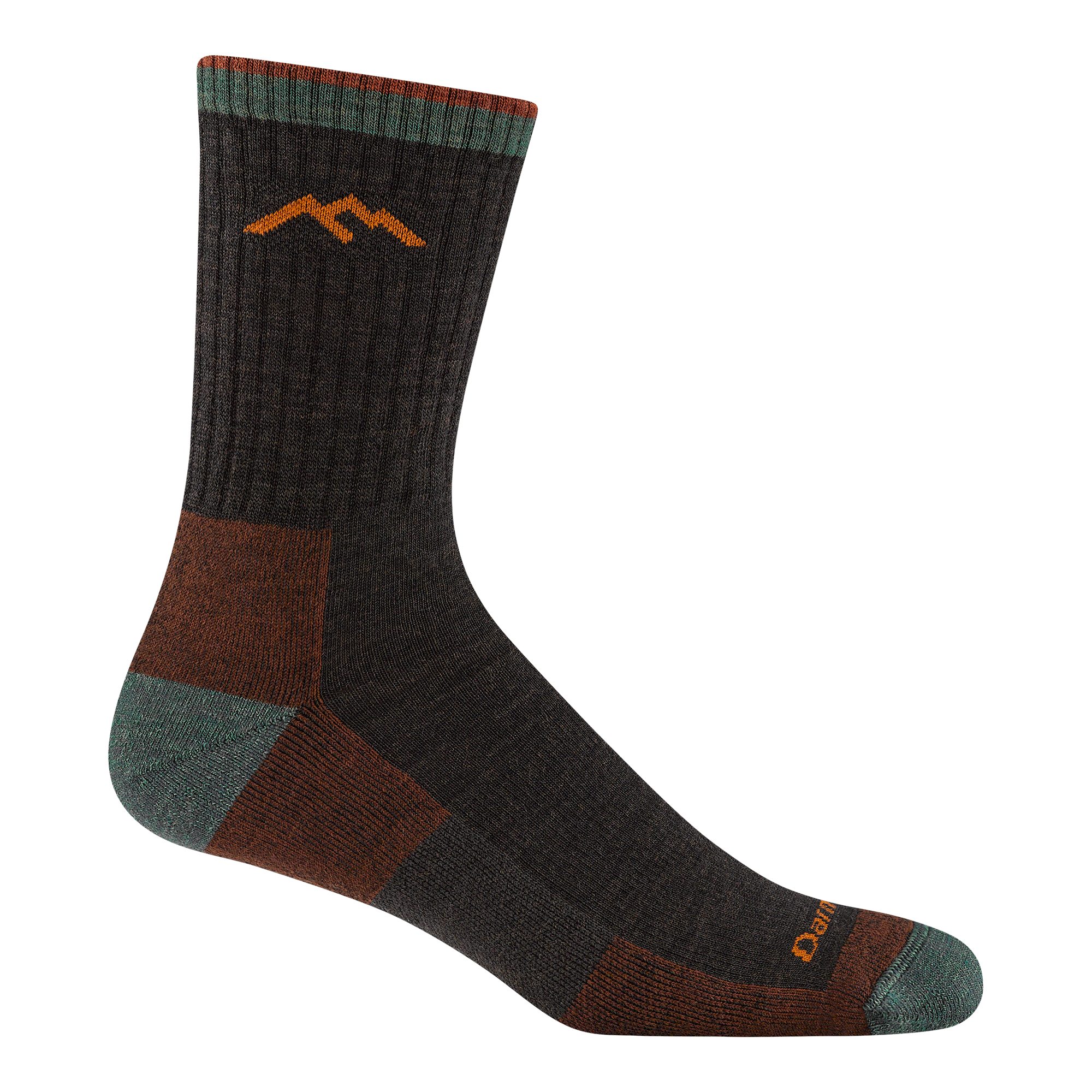 Darn Tough Hiker Micro Crew hiking socks with cushioning, Walnut