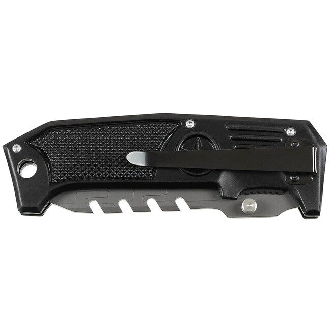 Fox Outdoor Jack Μονόχειρο Μαχαίρι Μεταλλική Λαβή, Μαύρο