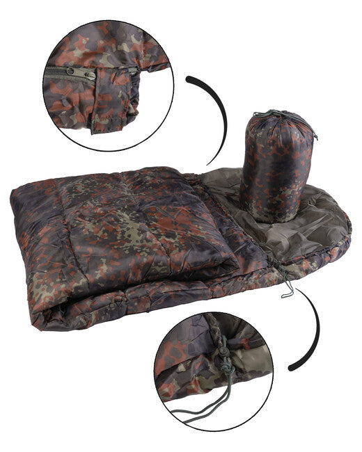 Mil-Tec COMMANDO Υπνόσακος με Θήκη, Flecktarn