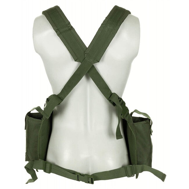 MFH Chest Rig Αμάνικο Γιλέκο Τακτικό, 9 Τσέπες, OD Πράσινο