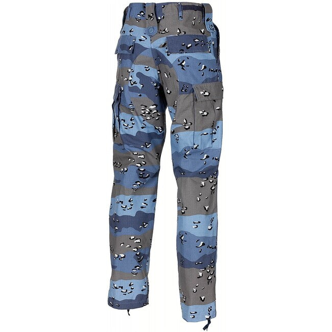 MFH US Combat BDU Παντελόνι Rip stop, chocolate chip μπλε camo