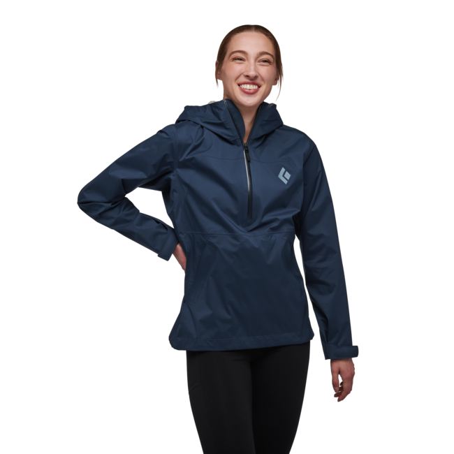 Black Diamond Stormline Stretch Anorak αδιάβροχο μπουφάν γυναικείο, indigo
