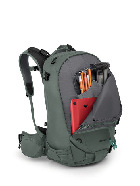 OSPREY Kresta 30 σακίδιο πλάτης ski-alpinism, πράσινο φύλλο πεύκου