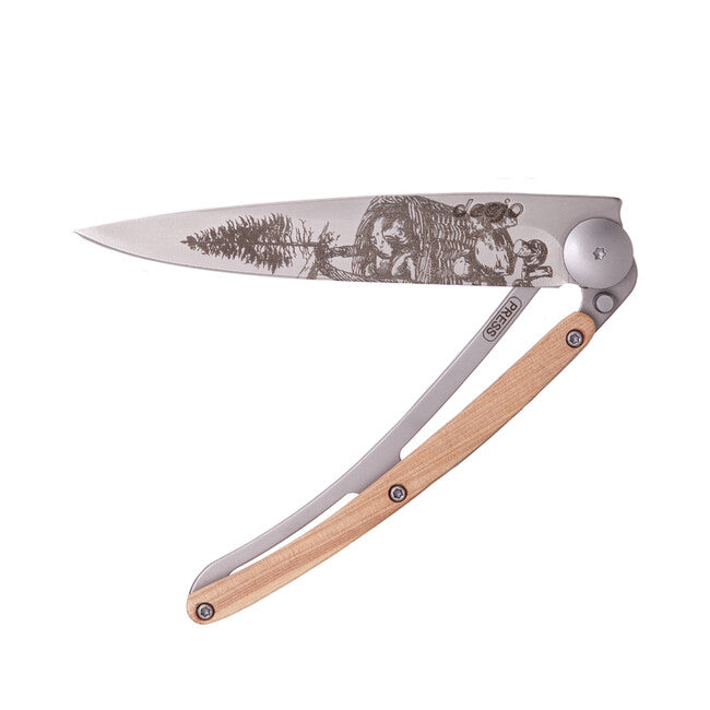 Deejo Tattoo Μαχαίρι Πτυσσόμενο Wood Mushroom